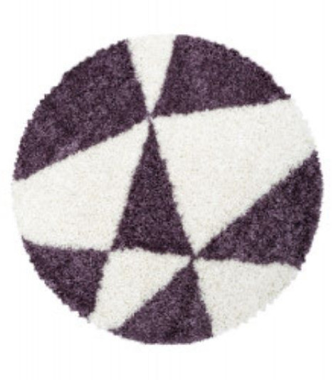 Kusový koberec Tango Shaggy 3101 lila kruh