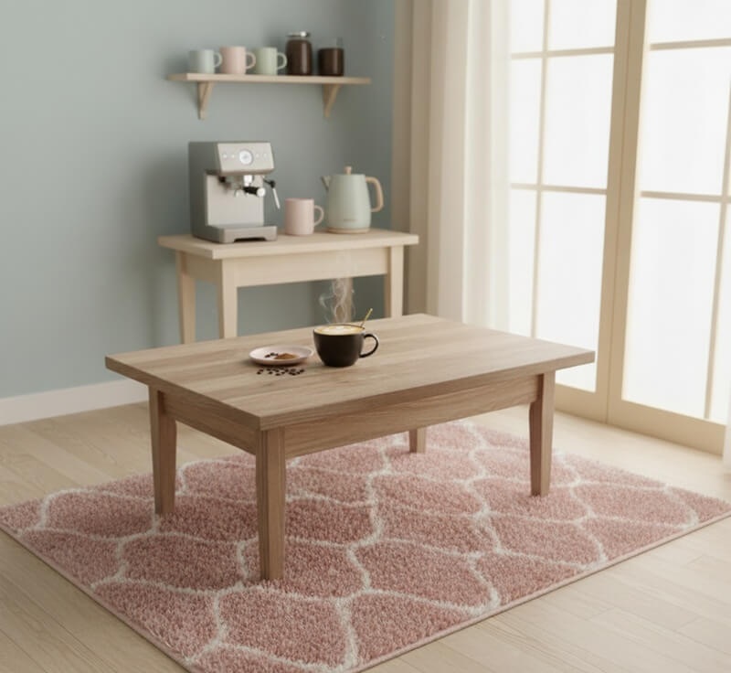 Kávový koutek můžete umístit také do obývacího pokoje