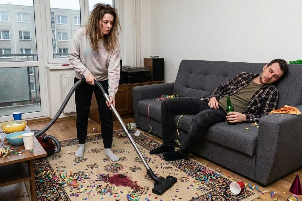 Úklid po Silvestru je někdy výzva