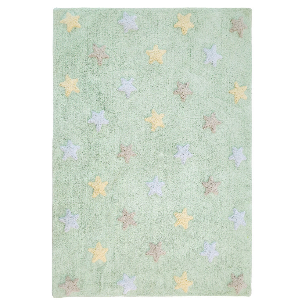 Ručně tkaný kusový koberec Tricolor Stars Soft Mint 120x160 cm