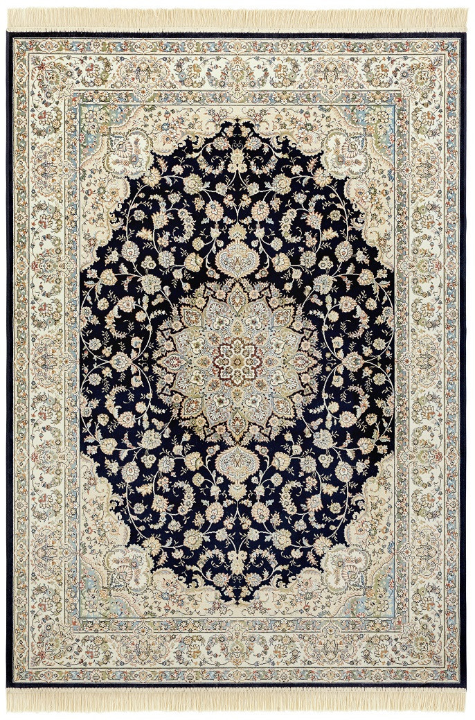 Kusový koberec Naveh 104378 Darkblue/Cream 135x195 cm