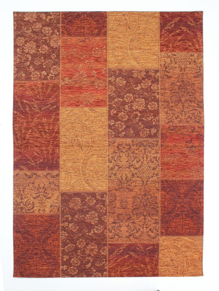 Kusový koberec Manhattan Patchwork Chenille Terracotta 120x170 cm