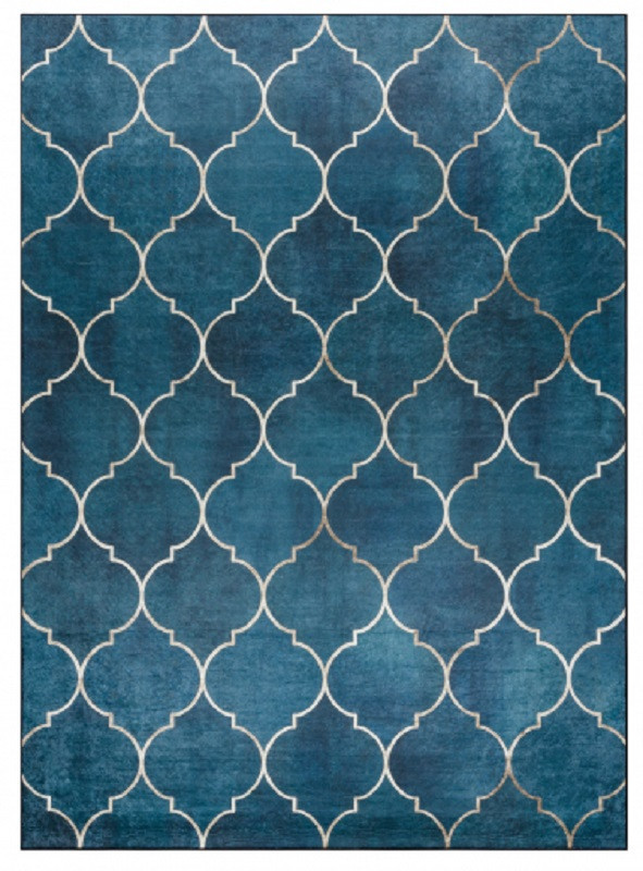 Kusový koberec ANDRE Maroccan trellis 1181 blue 80x150 cm