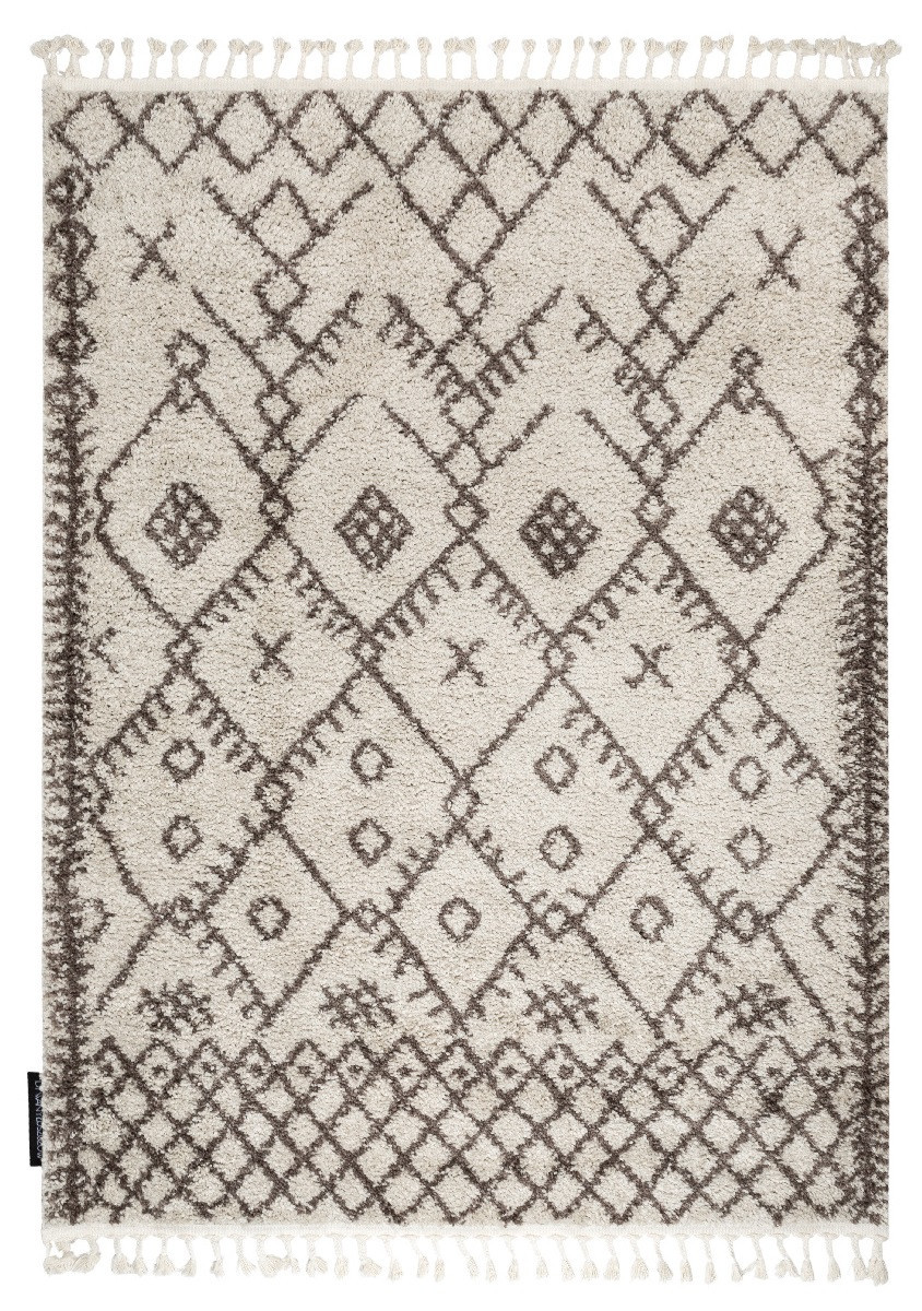 Kusový koberec Berber Tanger B5940 cream and brown 120x170 cm