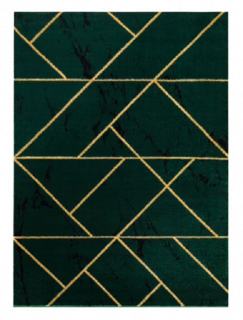 Kusový koberec Emerald geometric 1012 green and gold 120x170 cm