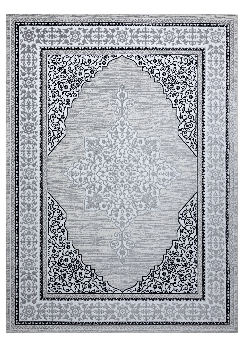 Kusový koberec Gloss 8490 52 Ornament ivory/grey 200x290 cm