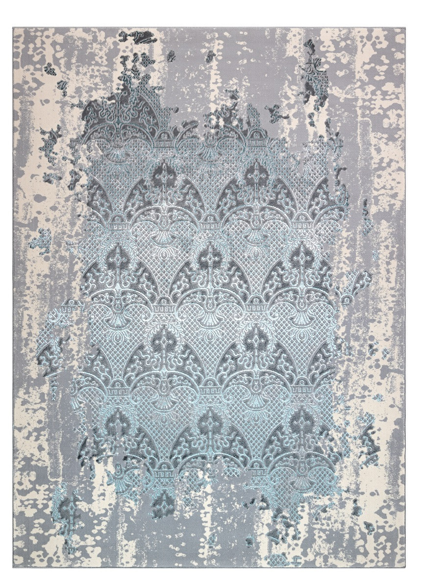 Kusový koberec Core W3824 Ornament Vintage cream/grey and blue 200x290 cm