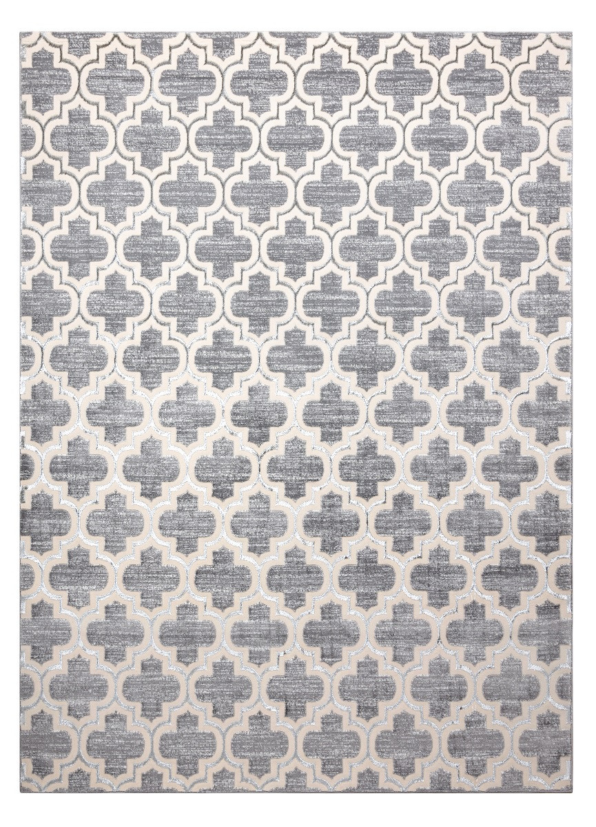 Kusový koberec Core W6764 Trellis grey/cream 200x290 cm