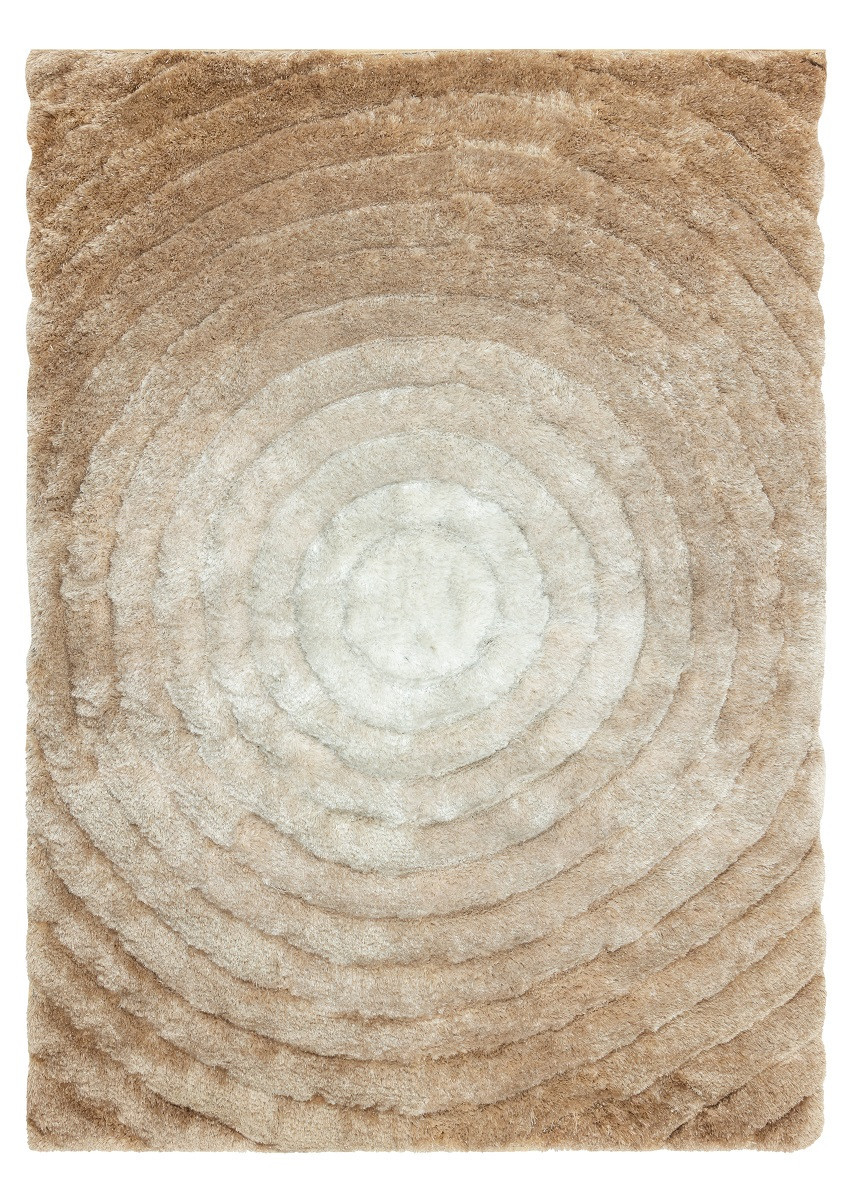 Kusový koberec Flim 008-B1 Circles beige 80x150 cm