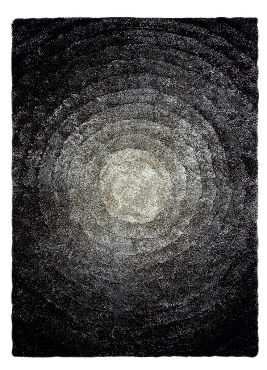 Kusový koberec Flim 008-B2 Circles grey 120x160 cm