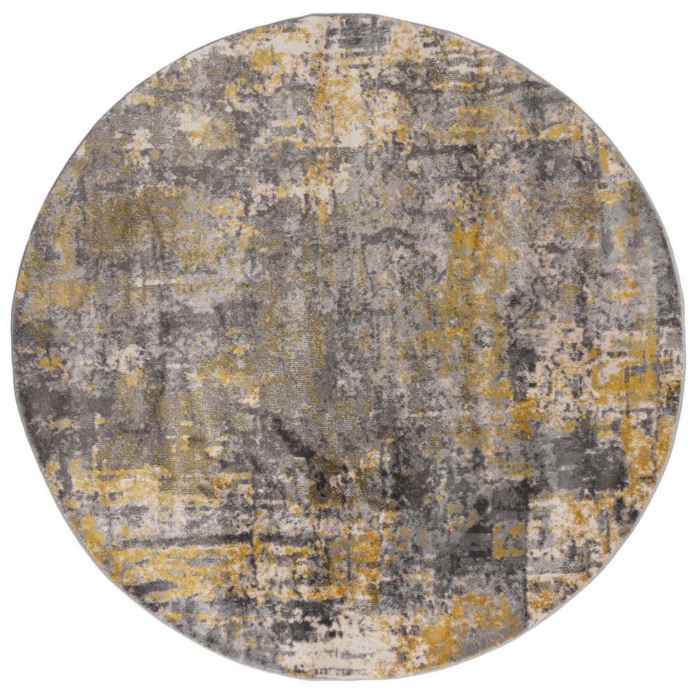 Kusový koberec Cocktail Wonderlust Grey/Ochre kruh Kruh Ø 160 cm