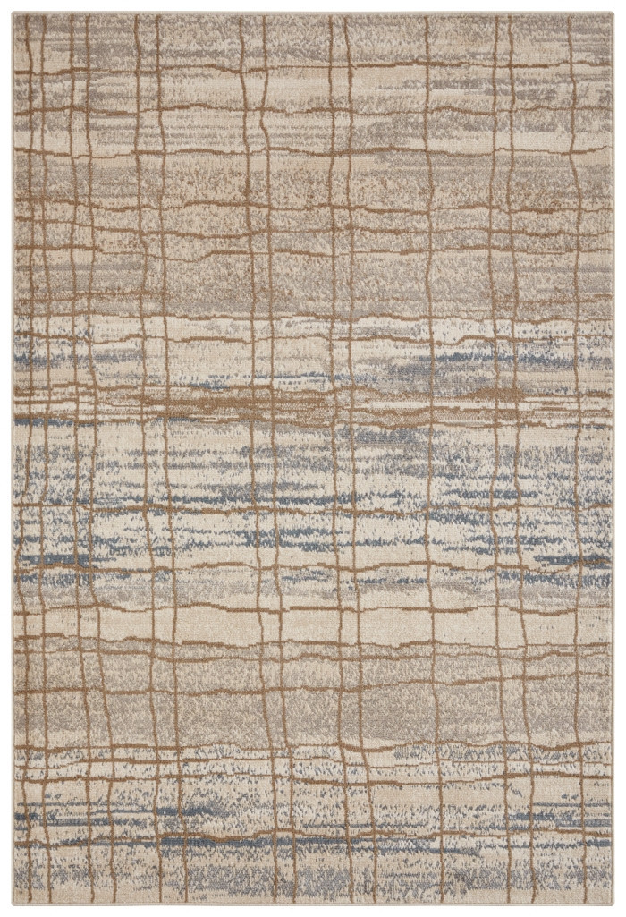 Kusový koberec Terrain 105601 Jord Cream Blue 160x235 cm