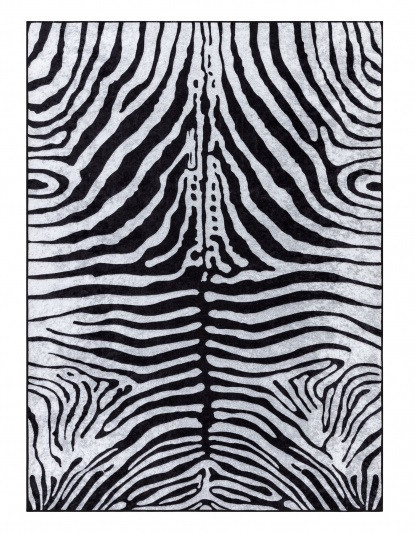 Kusový koberec Miro 51331.803 Zebra black / white 160x220 cm