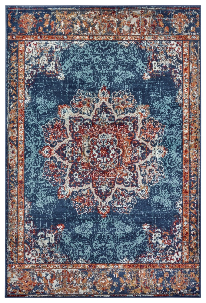 Kusový koberec Luxor 105637 Maderno Blue Multicolor 160x235 cm