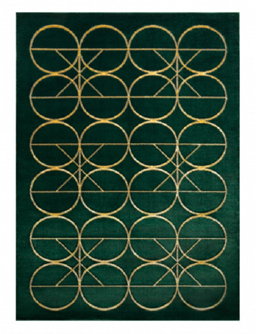 Kusový koberec Emerald 1010 green and gold 120x170 cm