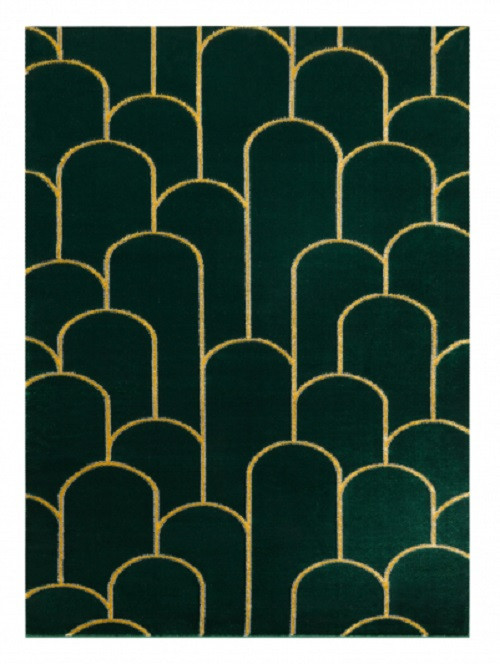 Kusový koberec Emerald 1021 green and gold 200x290 cm