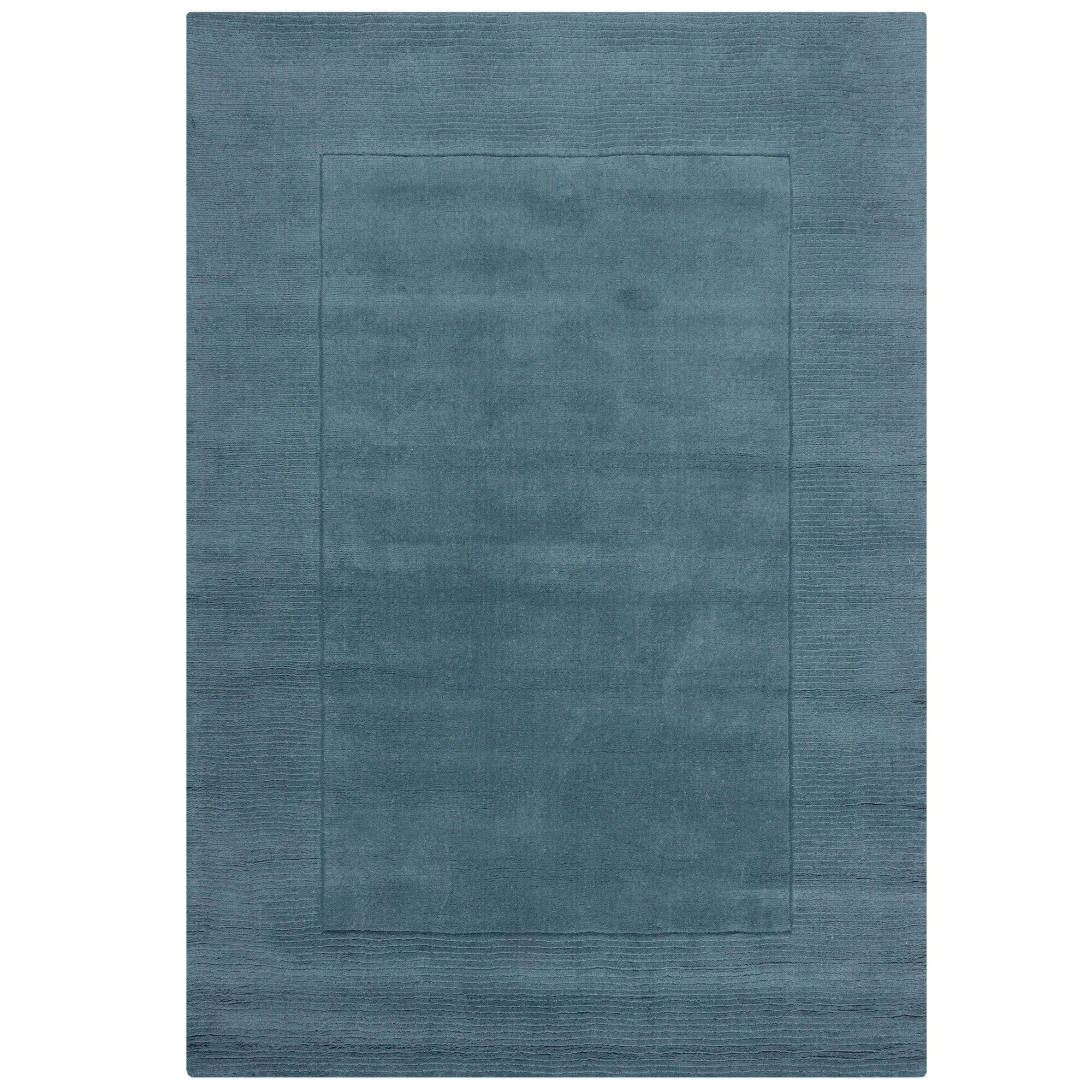 Kusový ručně tkaný koberec Tuscany Textured Wool Border Blue 120x170 cm