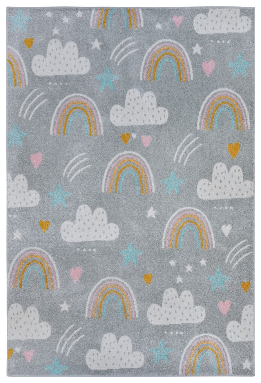 Dětský koberec Adventures 105955 Grey Multicolor 120x170 cm