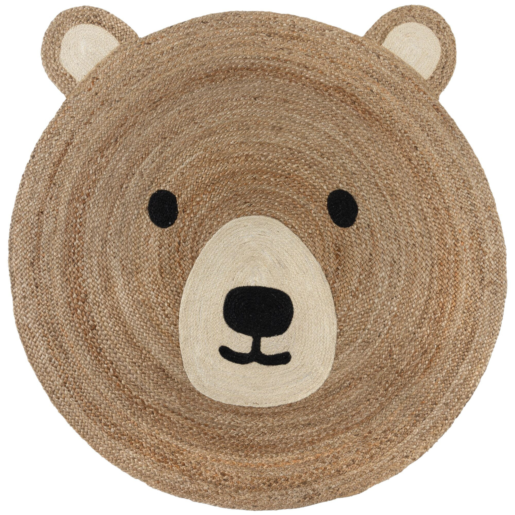 Dětský koberec Jute Kids Bear Natural Kruh Ø 100 cm