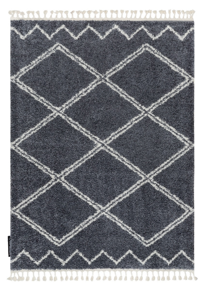 Kusový koberec Berber Asila B5970 grey and white 120x170 cm