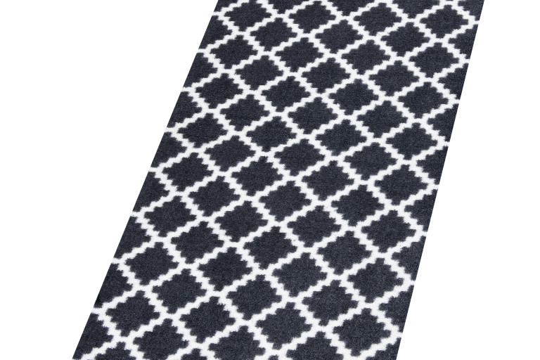 Protiskluzový běhoun Home Black White 103156