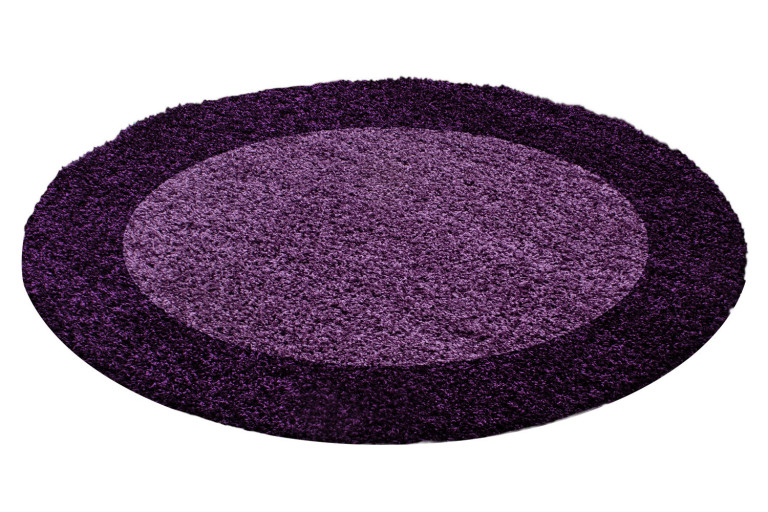 Kusový koberec Life Shaggy 1503 lila kruh