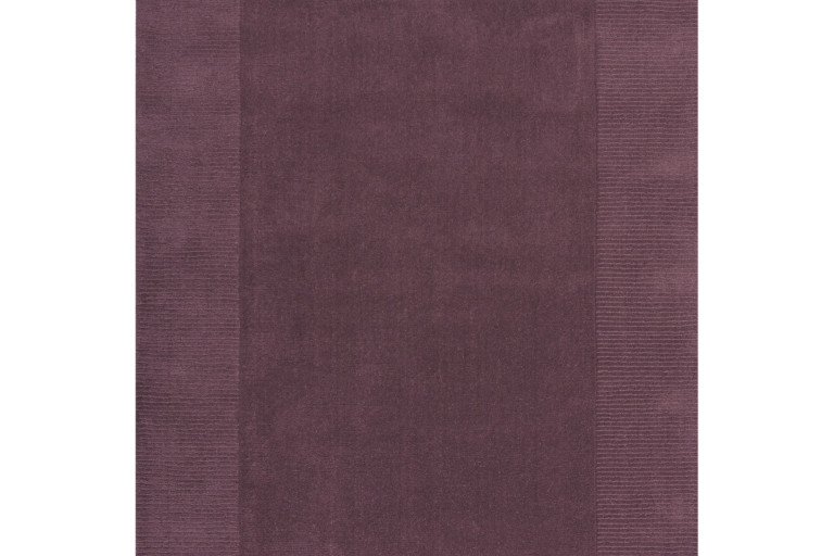 Kusový ručně tkaný koberec Tuscany Textured Wool Border Purple