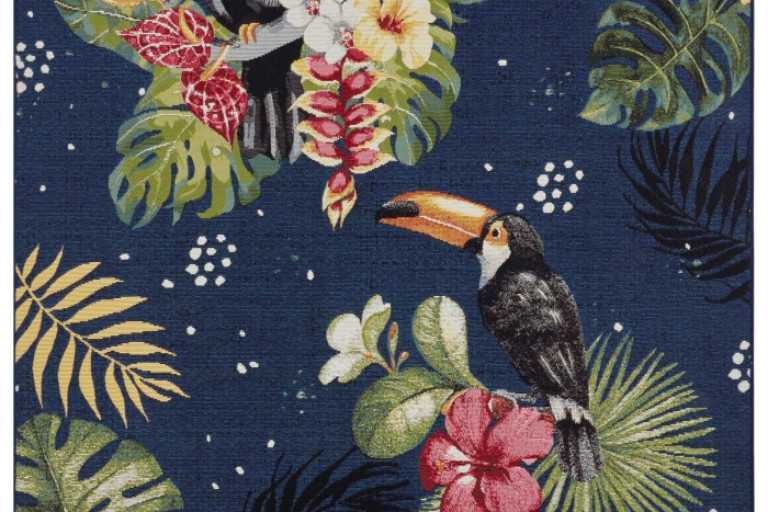 Kusový koberec Flair 105609 Tropical Dream Blue Multicolored – na ven i na doma