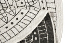 Kusový koberec Twin-Wendeteppiche 103101 creme schwarz
