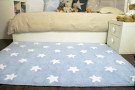 Ručně tkaný kusový koberec Stars Blue-White
