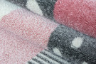 Kusový koberec Kids 620 pink kruh
