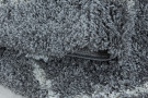 Kusový koberec Alvor Shaggy 3401 grey kruh