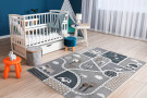 Dětský kusový koberec Fun Strade grey