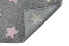 Pro zvířata: Pratelný koberec Tricolor Stars Grey-Pink