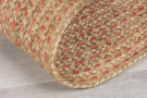 Kusový koberec Capri Jute Natural/Coral kruh