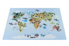 Dětský kusový koberec Play 2917 blue - mapa světa