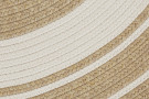 Kusový koberec Braided 105556 Creme Beige kruh – na ven i na doma