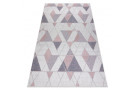 Kusový koberec Sion Sisal Triangles 3006 ecru/pink – na ven i na doma