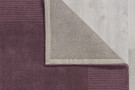 Kusový ručně tkaný koberec Tuscany Textured Wool Border Purple