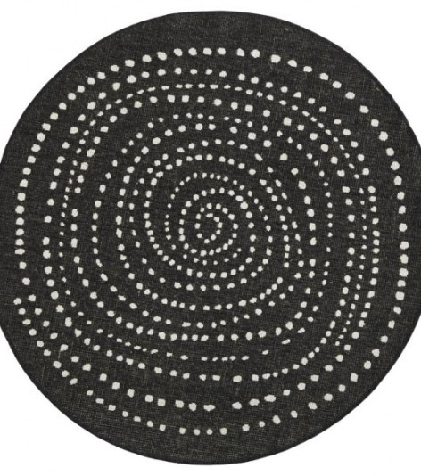 Kusový koberec Twin-Wendeteppiche 103109 schwarz creme