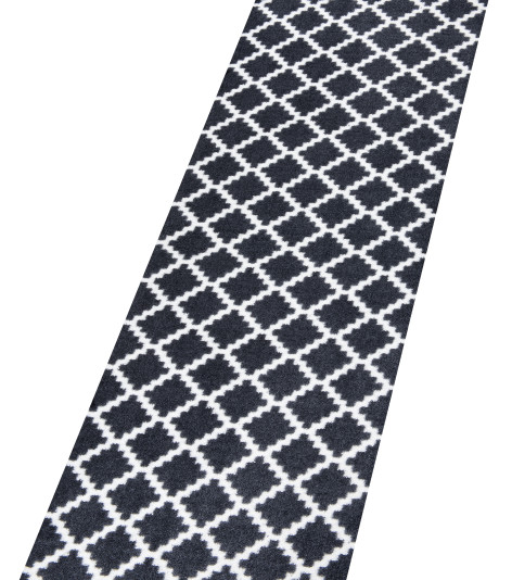 Protiskluzový běhoun Home Black White 103156