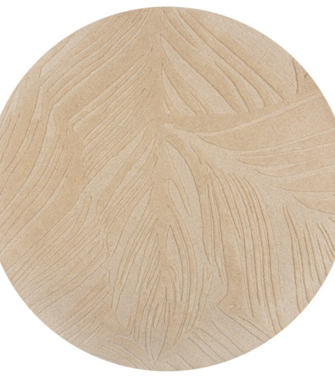 Kusový koberec Solace Leaf Natural kruh