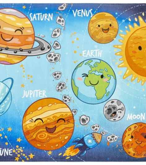 Dětský koberec s vesmírem Torino Kids 230 solar system