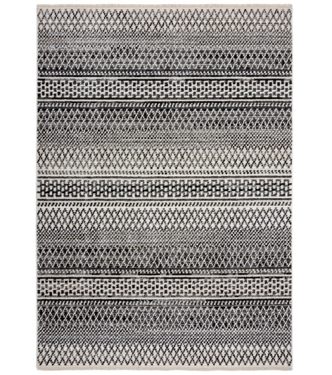 Kusový koberec Santiago Camino Black/White