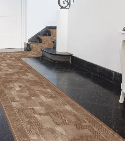 Metrážový běhoun Tribe 44 - hnědý